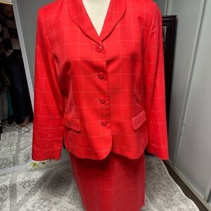 Pendleton Red Plaid Women's Dress Suit